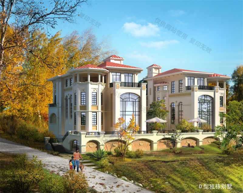 3层（18.6x10.1米）D型独栋别墅